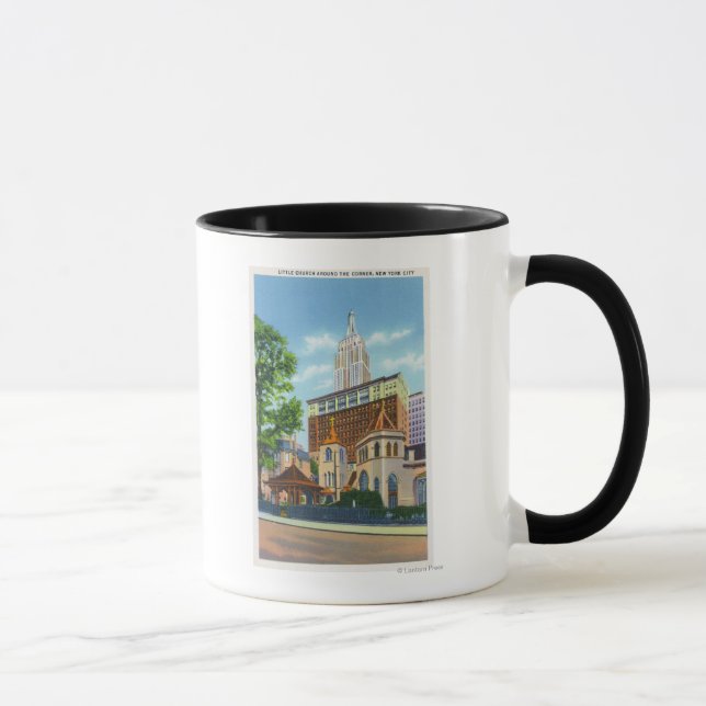 Mug Vue extérieure de la petite église autour (Droite)