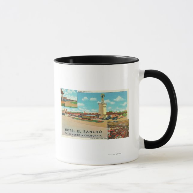 Mug Vue extérieure de l'hôtel el Rancho (Droite)