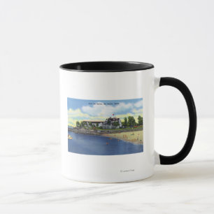 Mug Vue extérieure du port de bar du hôtel