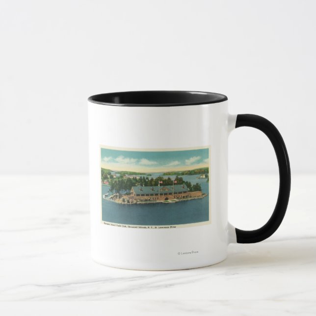 Mug Vue extérieure du yacht de l'île de Mille (Droite)