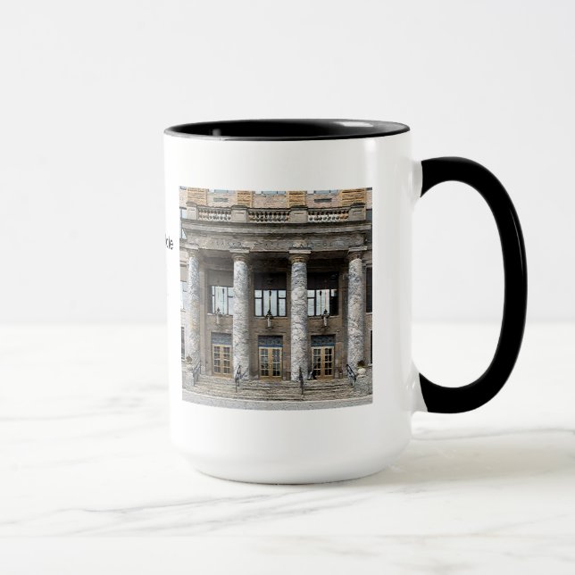 Mug Vue frontale du Capitole de l'état de l'Alaska à J (Droite)
