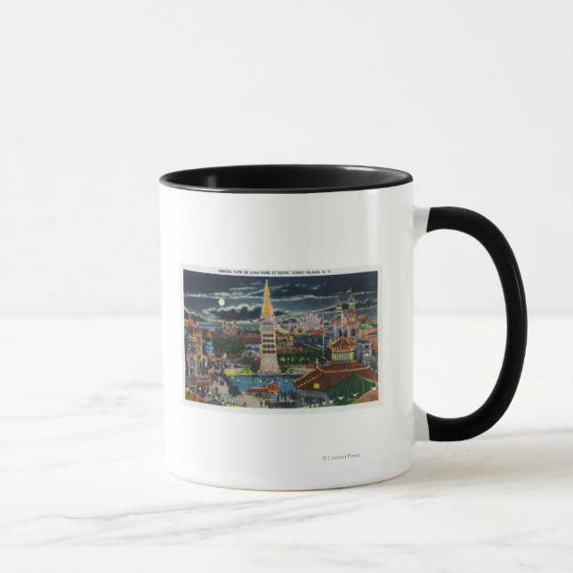 Mug Vue générale du Luna Park la nuit (Droite)