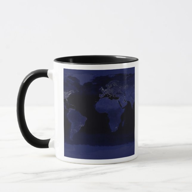 Mug Vue globale des lumières de la ville terrestre (Gauche)