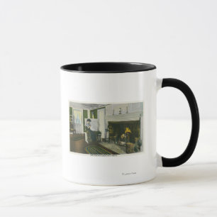 Mug Vue intérieure d'une ferme de la Nouvelle