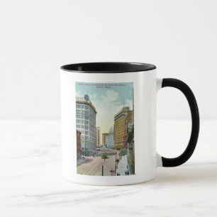 Mug Vue nord de la deuxième avenue de Pike Street