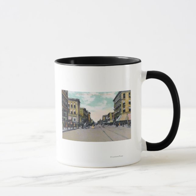 Mug Vue occidentale de Main StreetBoise, ID (Droite)