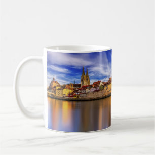 Mug Vue panoramique Danube Rivière Regensburg Allemagn