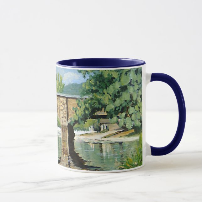 Mug Vue pittoresque du Missouri Trout Stream Fishing (Droite)