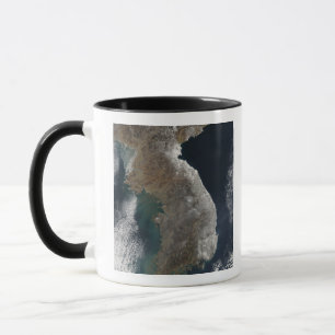 Mug Vue satellite de la chute de neige