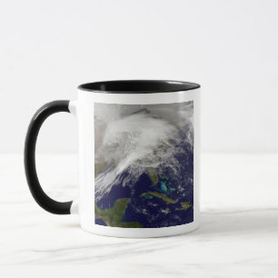 Mug Vue satellite d'une tempête d'hiver massive