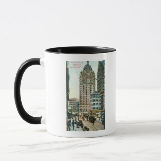 Mug Vue sud sur la rue Kearny depuis la rue Post St (Gauche)