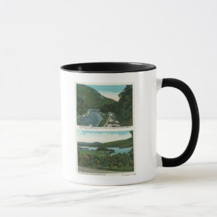 Mug Vue sur la rivière Ausable et le lac Schroon