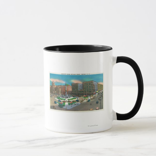 Mug Vue sur Lafayette Carré et Main Street (Droite)
