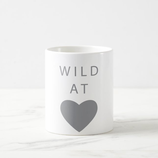 Mug W I L D au gris de coeur (Centre)