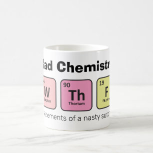 Mug 'W The F: Les éléments d'une mauvaise surprise' 