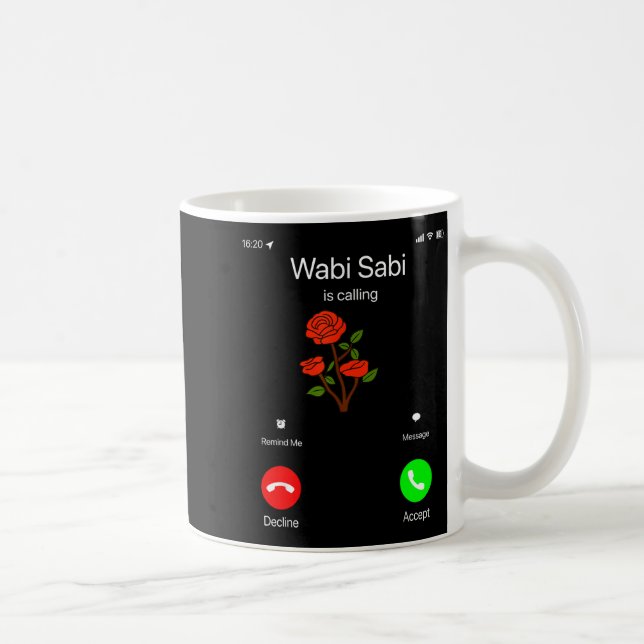 Mug Wabi Sabi Is Calling Incoming Call Phone Screen Ko (Droite)