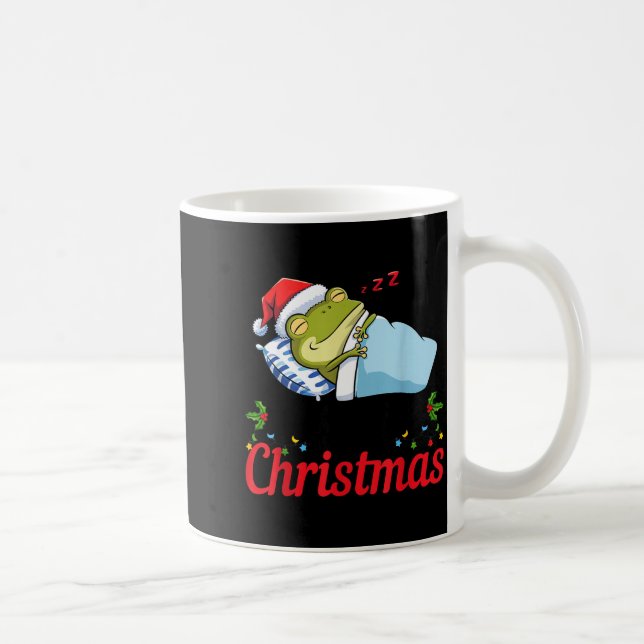 Mug Wake Me Up When It's Christmas Cute Frog Animal Sl (Droite)