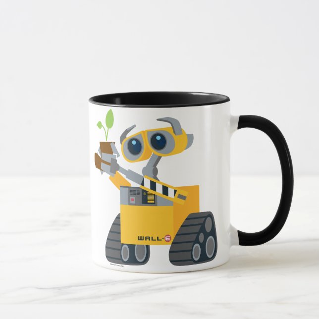 Mug WALL-E robot triste tenant plante (Droite)