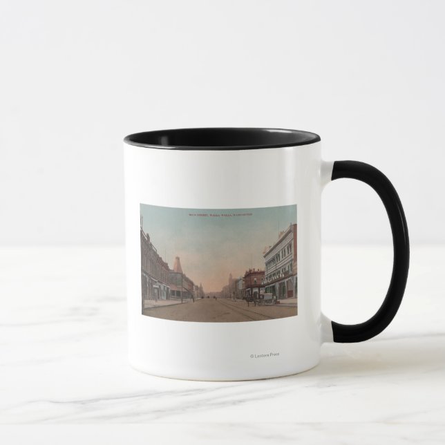 Mug Walla Walla, WA - Vue sur Main St. (Droite)