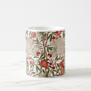 Mug Walter Crane Cacatoès blanc Grenade rouge Art