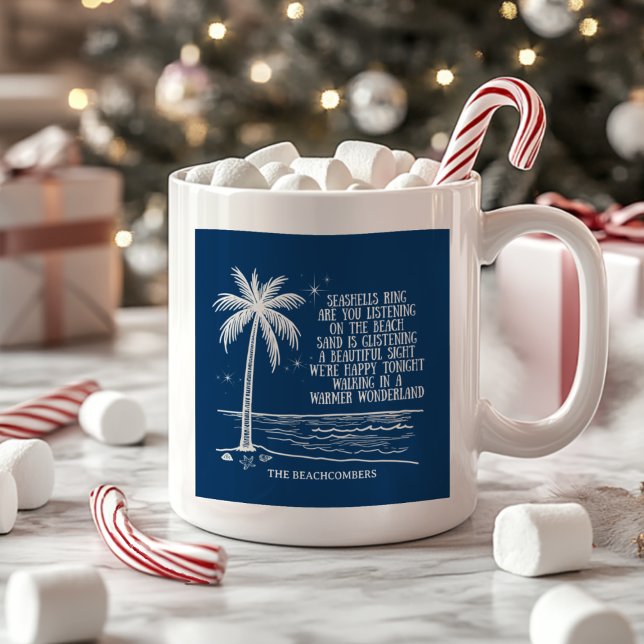 Mug Warmer Wonderland Beach Palm Tree Christmas (Créateur téléchargé)