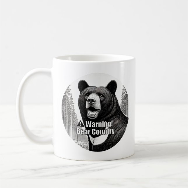 Mug Warning Bear Country (Gauche)