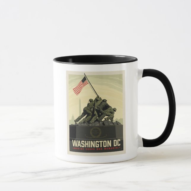 Mug Washington, DC | Mémorial de guerre du Corps marit (Droite)
