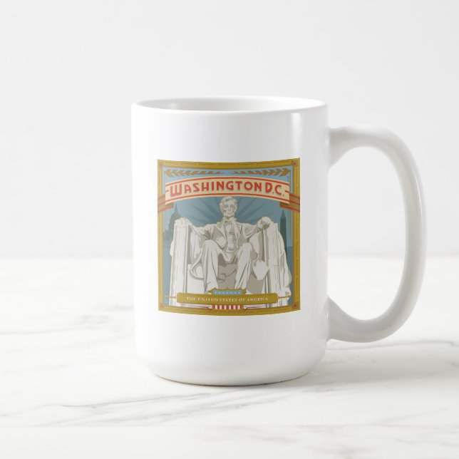 Mug Washington DC | Mémorial de Lincoln (Droite)