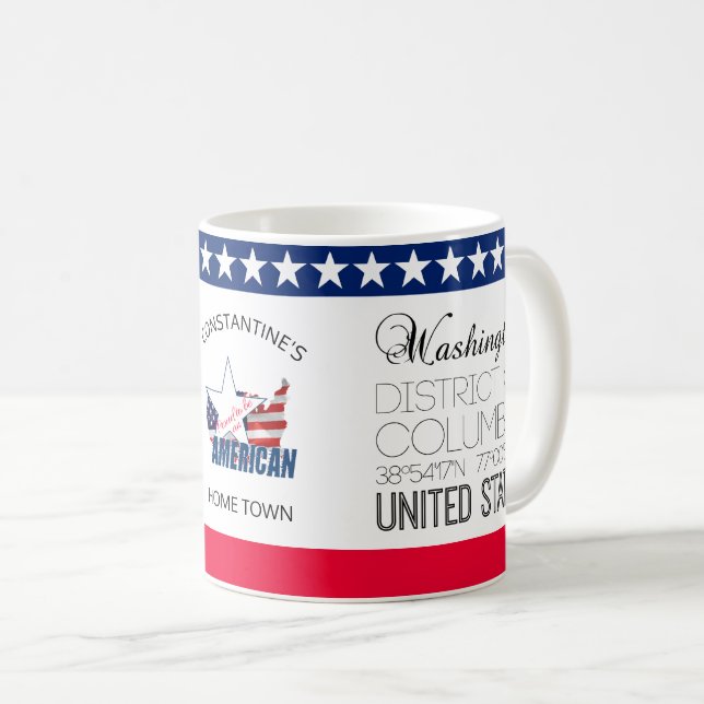Mug Washington, District de Columbia, États-Unis (Devant droit)
