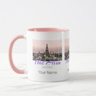Mug Wat Arun Temple Bangkok Thaïlande Sunset Souvenir