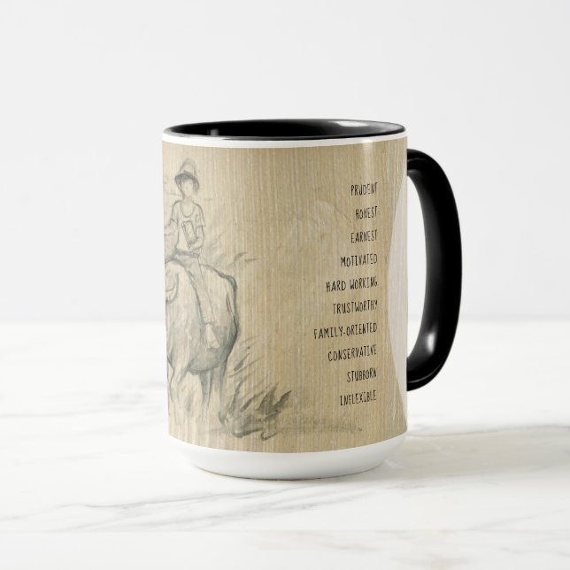 Mug Water Buffalo Chinese Ox Année Personnalité d'anni (Devant droit)