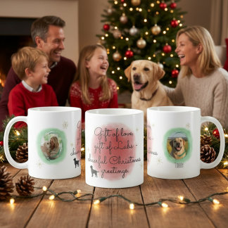 Mug Watercolor Christmas Labrador – Festive Dog Gift