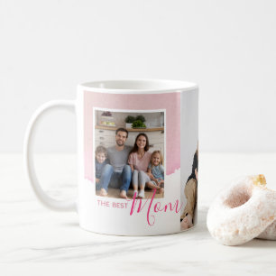 Mug Watercolor Family Photo Collage Fête des mères