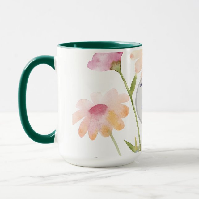 Mug watercolor flower editable (Gauche)