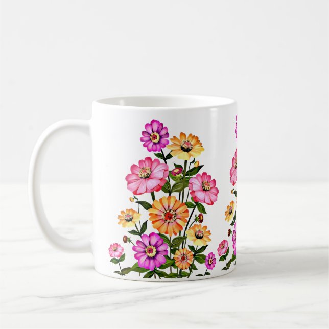 Mug Watercolor Flowers Design-34063 (Gauche)