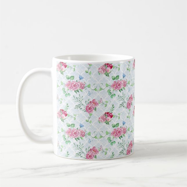 Mug watercolor peony (Gauche)