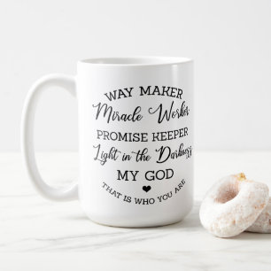 Mug Waymaker, Miracle Worker - Photographie noir