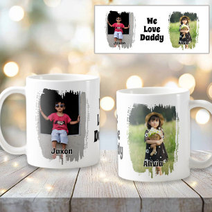 Mug We Love Daddy Entièrement Personnalisable Deux Pho