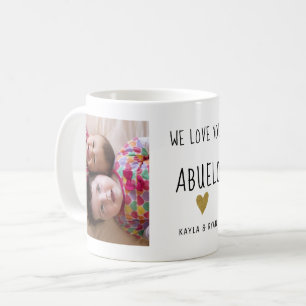 Mug We Love You ABUELO 2 Photo Collage Grand-père    