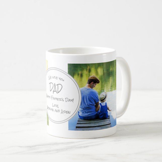 Mug We Love You Dad 2 Photo Happy Fête des pères (Devant droit)