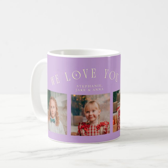 Mug We Love You Grandma 4-Photo Wisteria (Devant gauche)