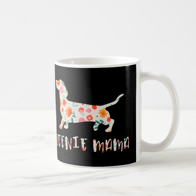 Mug Weenie Mama Dachshund floral (Droite)