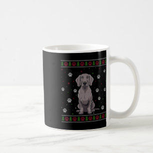 Mug Weimaraner Chandail de Noël Xmas Animal chien L