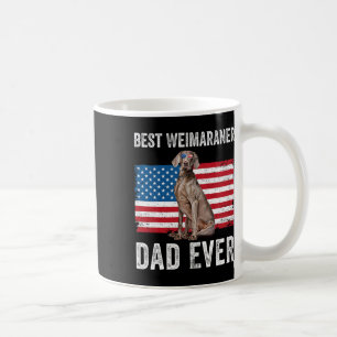 Mug Weimaraner Papa Américain Drapeau Propriétaire Amo