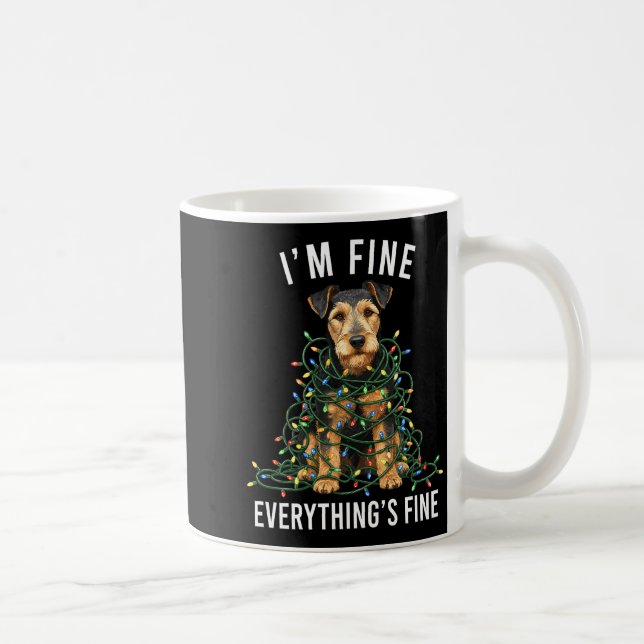 Mug Welerrier Christmas I'm Fine Everything Is Fine Pr (Droite)