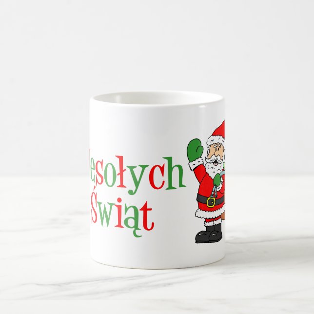 Mug Wesolych Swiat Joyeux Noël En Musique Polonaise (Centre)