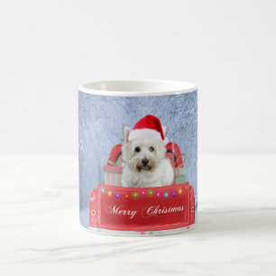 Mug West Highland White Terrier Dog dans un camion de 