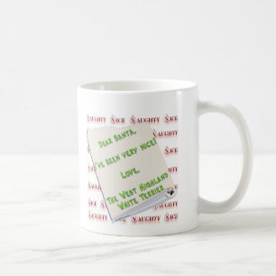Mug West Highland White Terrier Naughty ou Nice