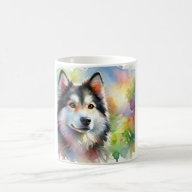 Mug West Siberian Laika 100724AREF119 - Watercolor (Centre)