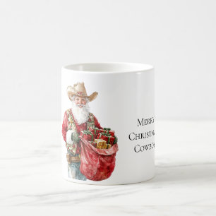 Mug Western Christmas Cowboy Père Noël